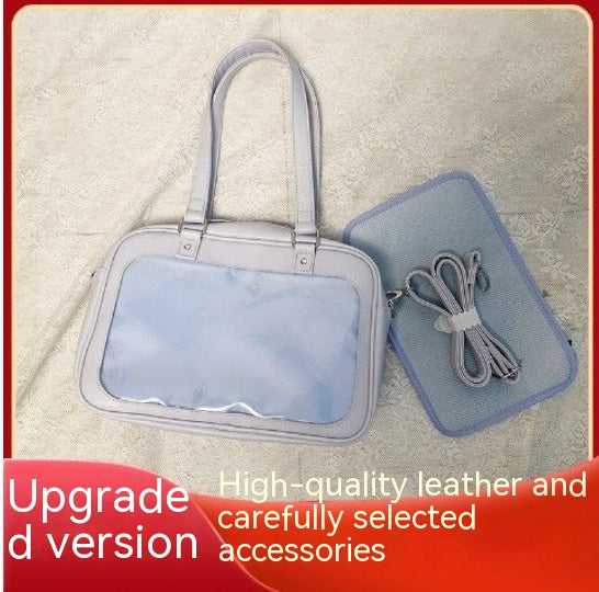 Transparent Badge Cartoon Backpack