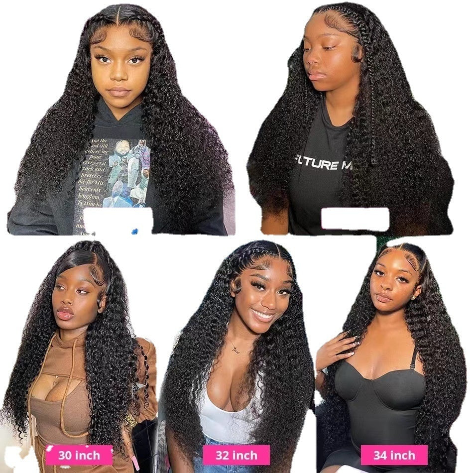 Female Solid Color Wave Roll Front Lace Wig