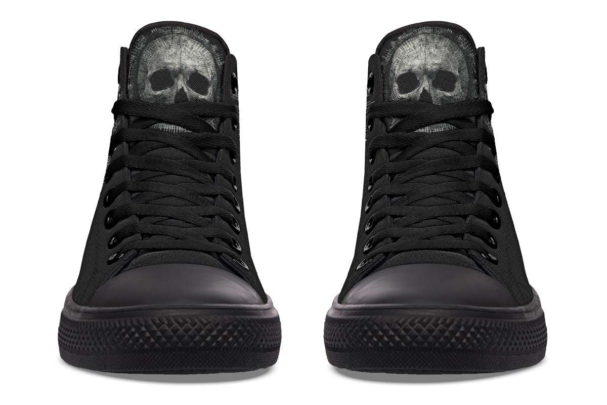 Men's And Women's Fashion Color Printing High-top Canvas Shoes