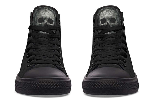 Men's And Women's Fashion Color Printing High-top Canvas Shoes