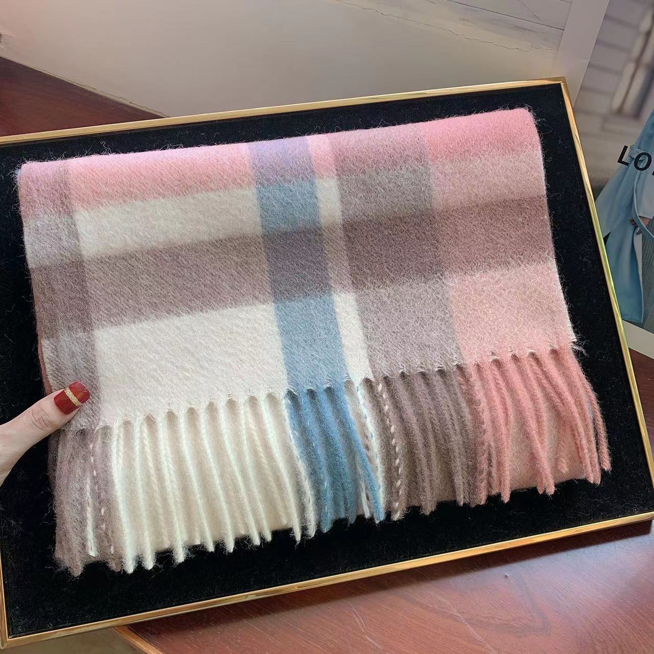 Edinburgh Scotland Edinburgh Plaid Scarf Winter New Wool Cashmere Warm