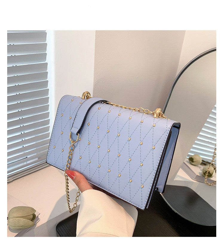 Design Fashion Diamond Chain Shoulder Messenger Bag