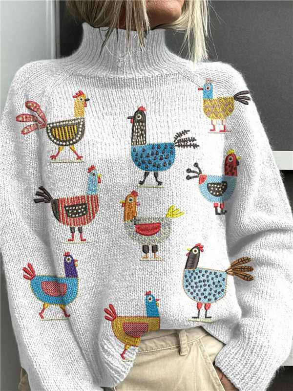 New Christmas Abstract Printing Casual Cloak Coat Cardigan