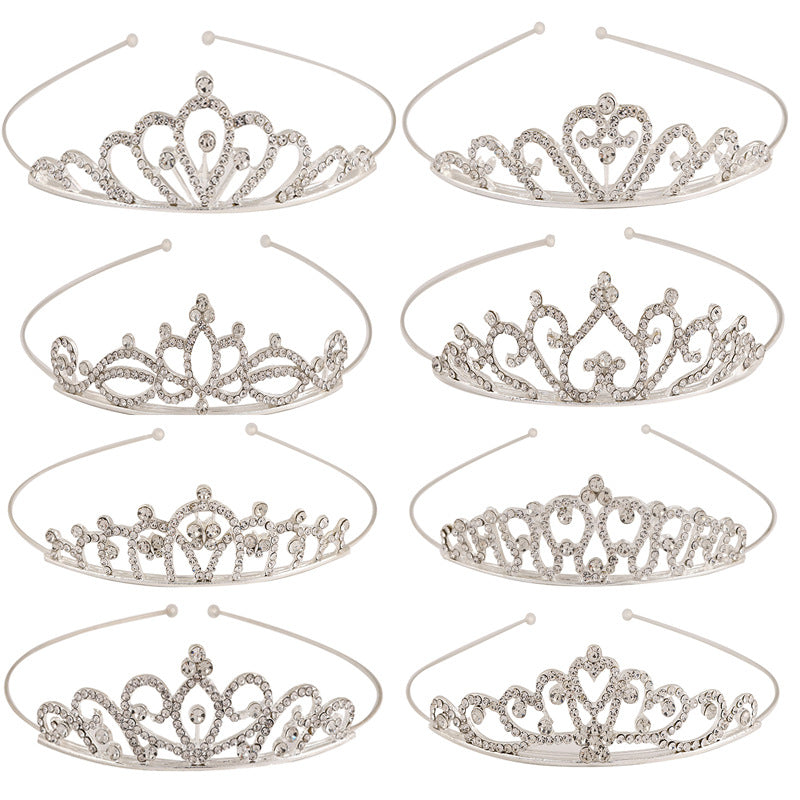 Children's Rhinestone Three-dimensional Crown Headband