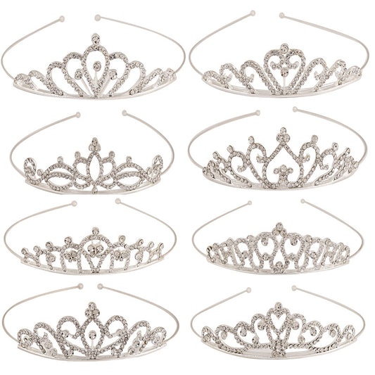 Children's Rhinestone Three-dimensional Crown Headband