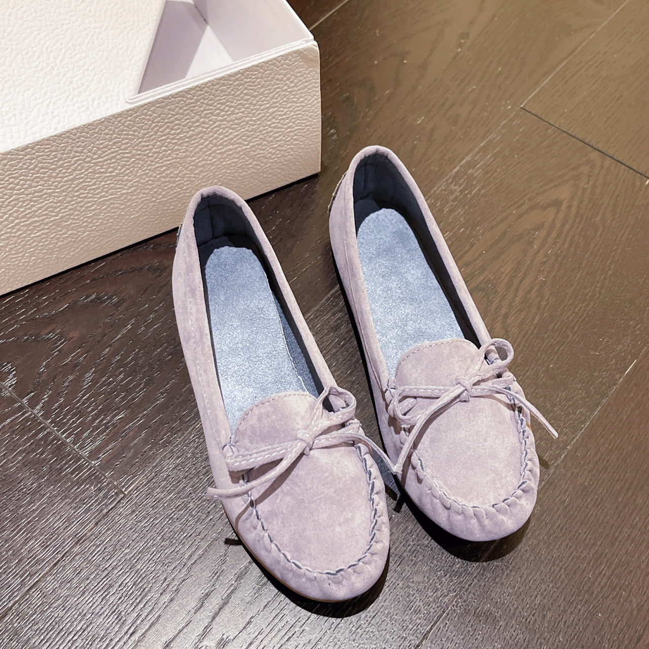 Slip-on Casual Round-toe Flat Shallow-shoe