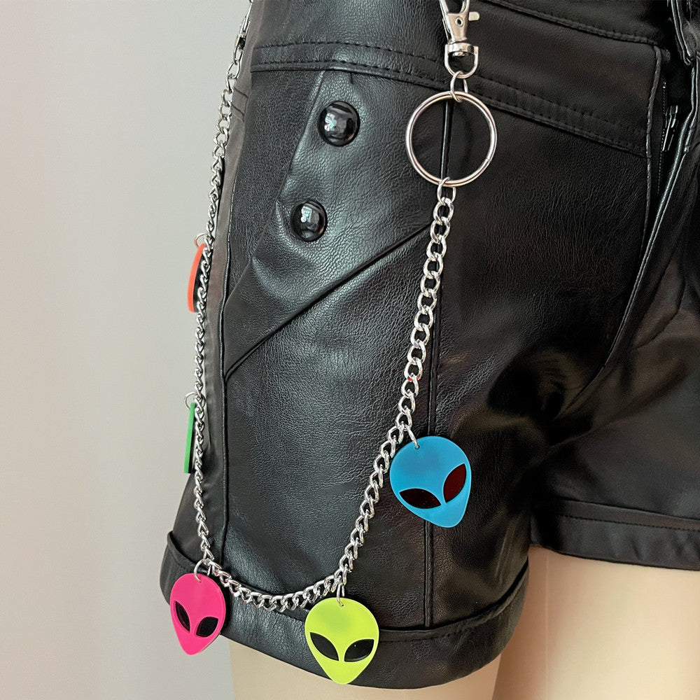 Hip Hop Trend Metal Single Layer Men's And Women's Pants Waist Chain