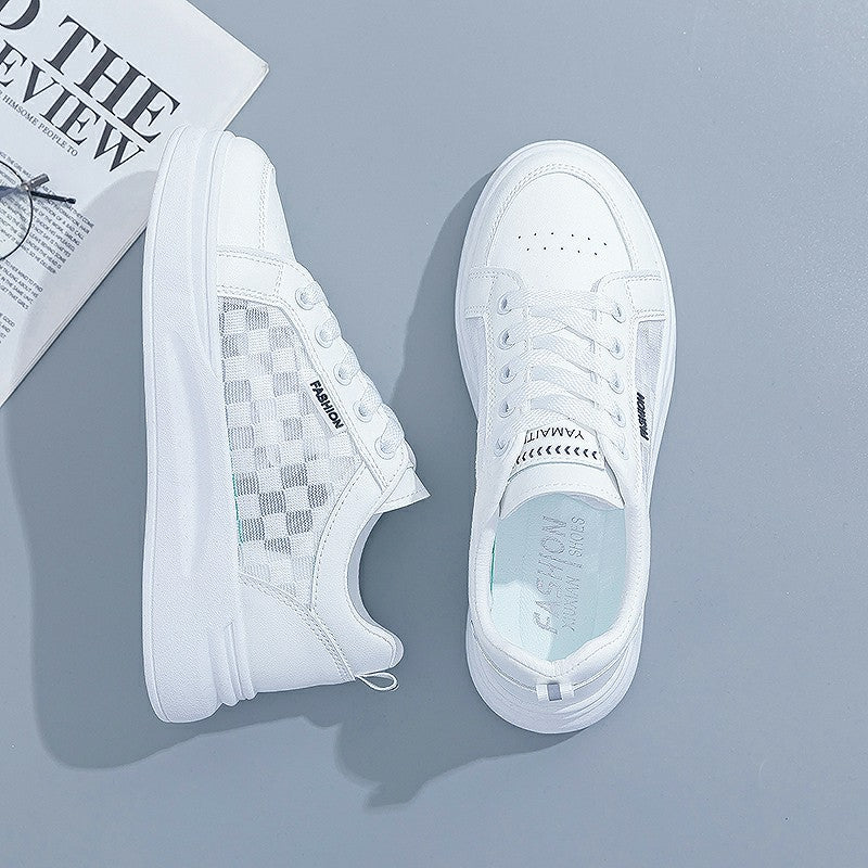 White Shoes For Women Spring And Summer Women's Breathable Versatile Casual Platform Sports