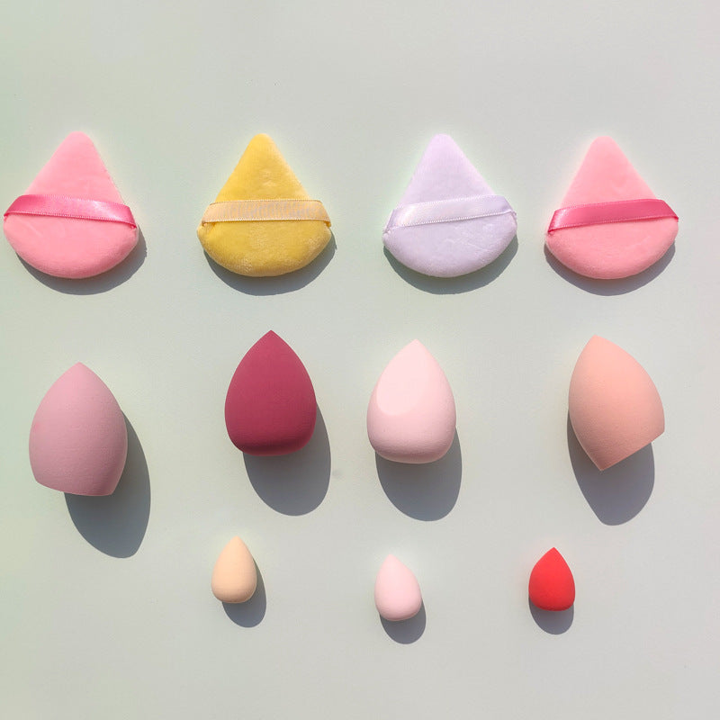 Macaron Bag Dopamine Cosmetic Egg Flocking Powder Puff