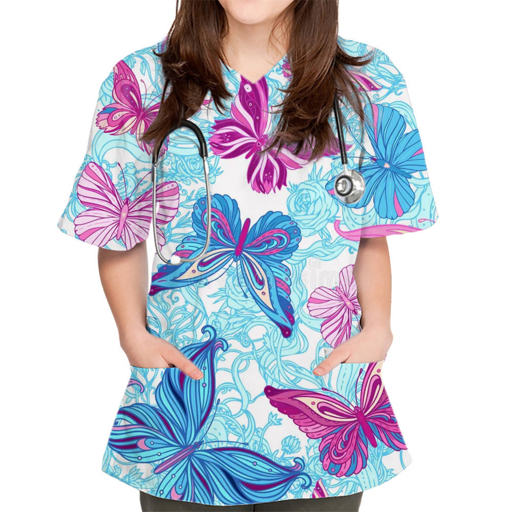 3DV Collar Comfort And Casual Cloth For Nursing Workers