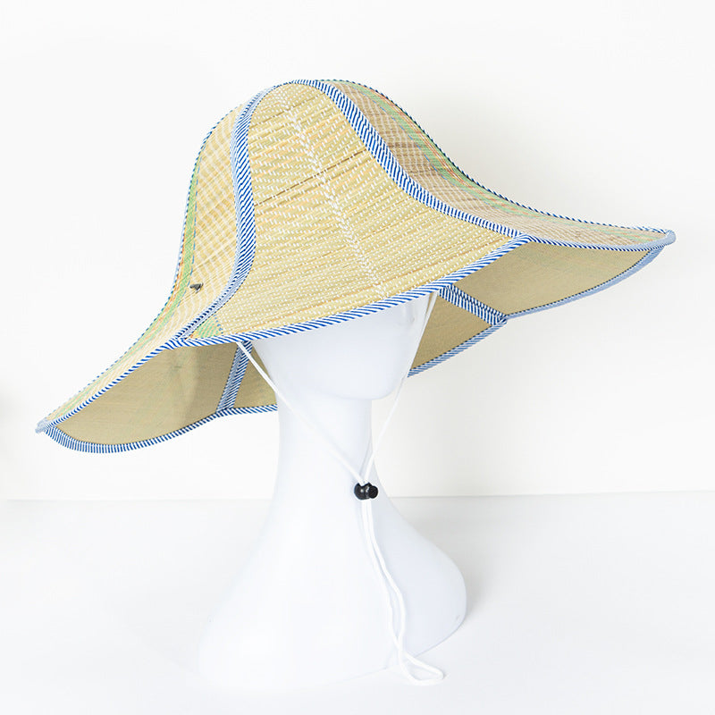 Summer Foldable Portable Pastoral Style Sun Hat