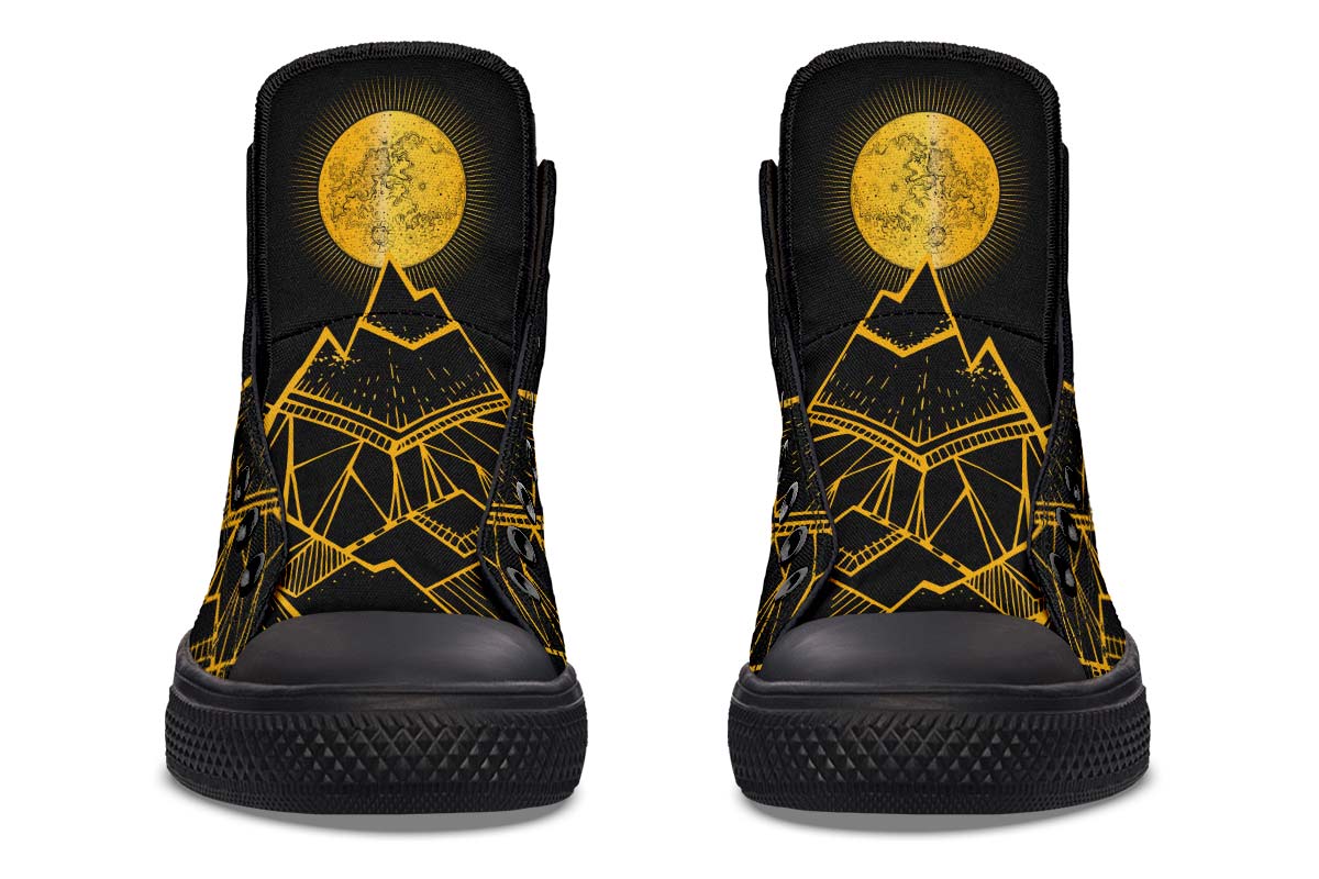 Printed Couple High-top Canvas Shoes