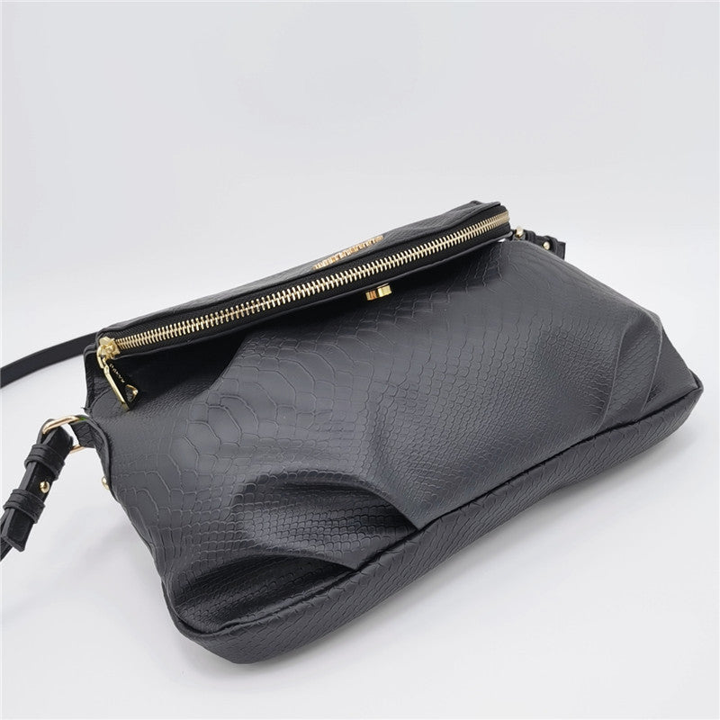 One Shoulder Zipper Flap Bag Women's Cross Body Bag