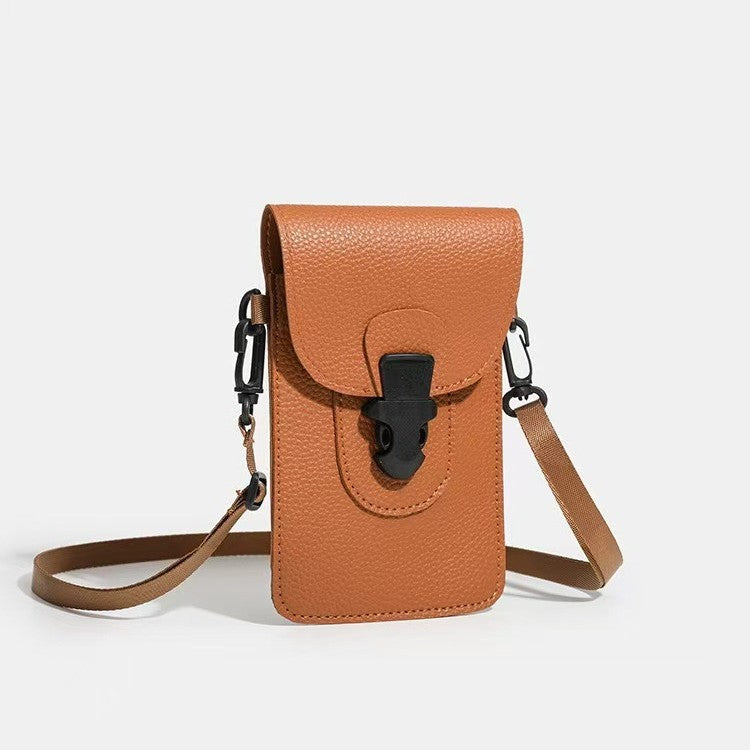 Minimalist Unisex Lock-clasp Crossbody Mini Bag