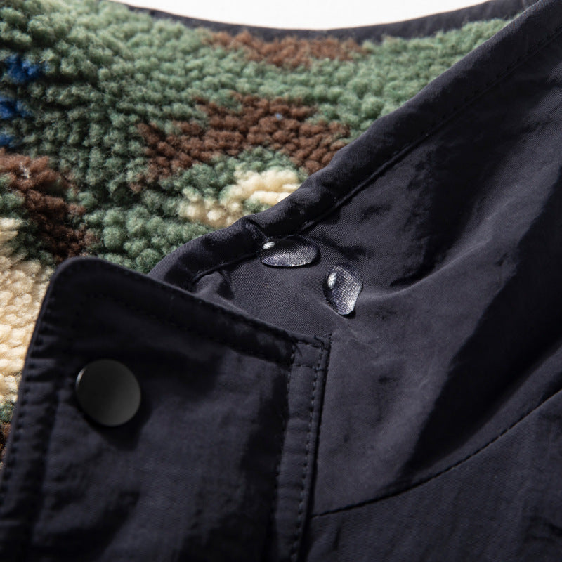 Men's Autumn Fleece-Lined Thermal Double-Sided Loose Casual Top