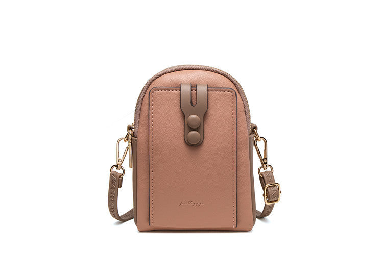 Mobile Phone Bag New Small  Vertical Zipper Ladies Shoulder Bag