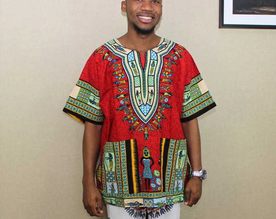 Afrikansk T-shirt kortærmet top til mænd