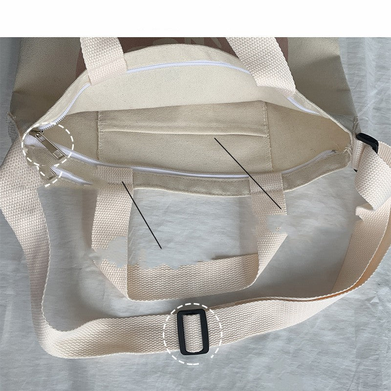 Crooked Canvas Bag Women's Shoulder Versatile