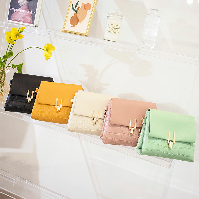 Chain Fashion Stone Pattern Small Square Bag