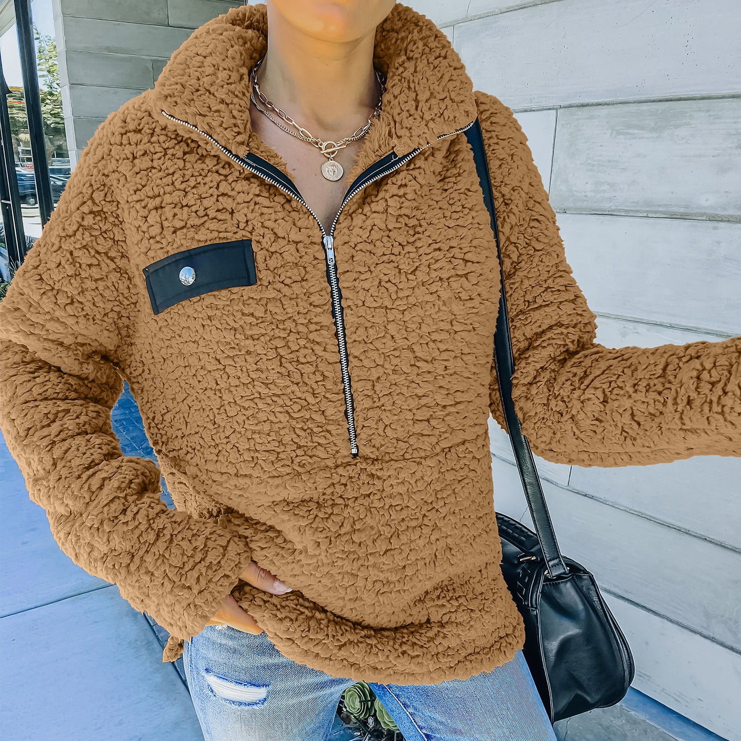 Explosive Winter Coat Women's Imitation Lamb Wool Coat