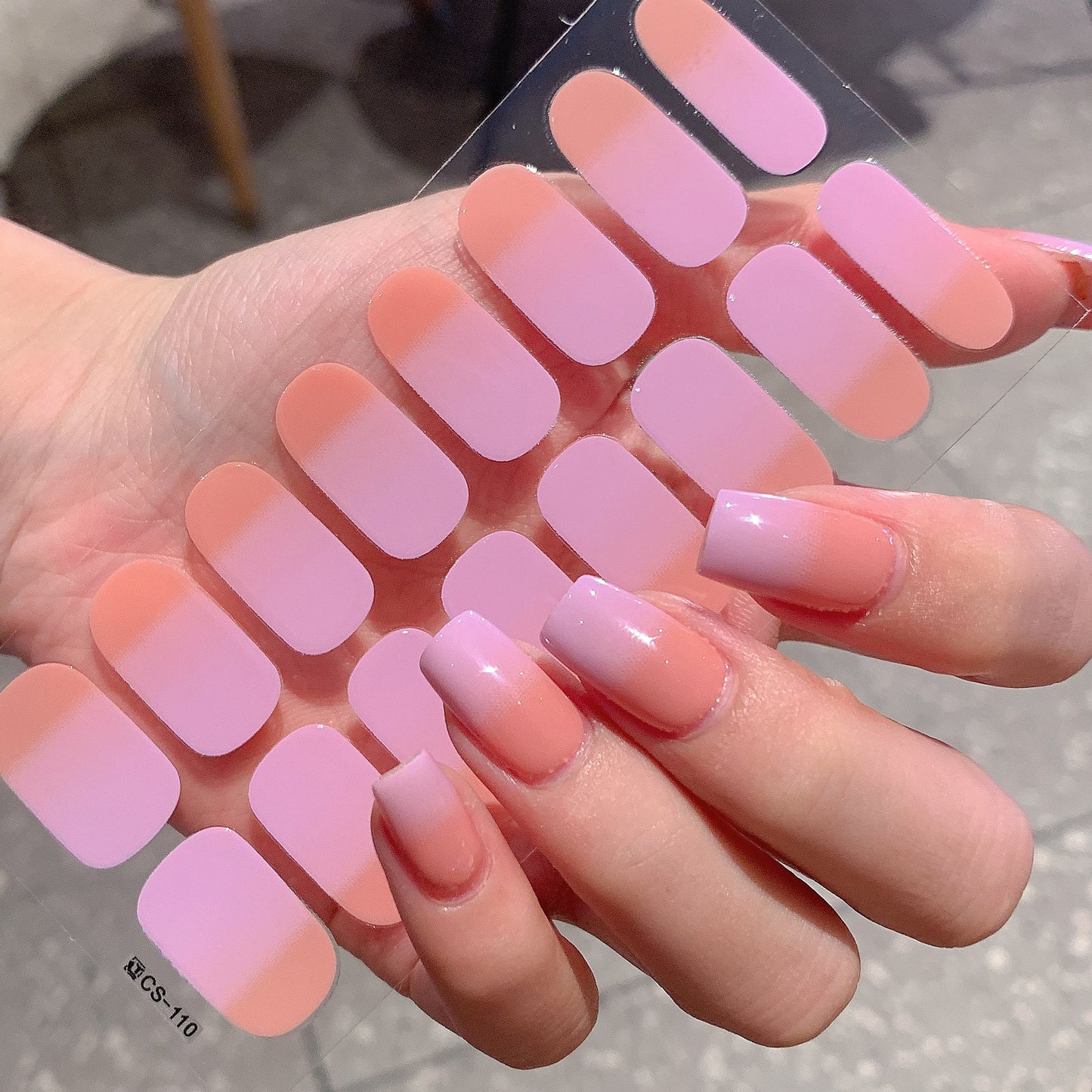 Gradient Color Nail Sticker Spring And Summer Comely Finger
