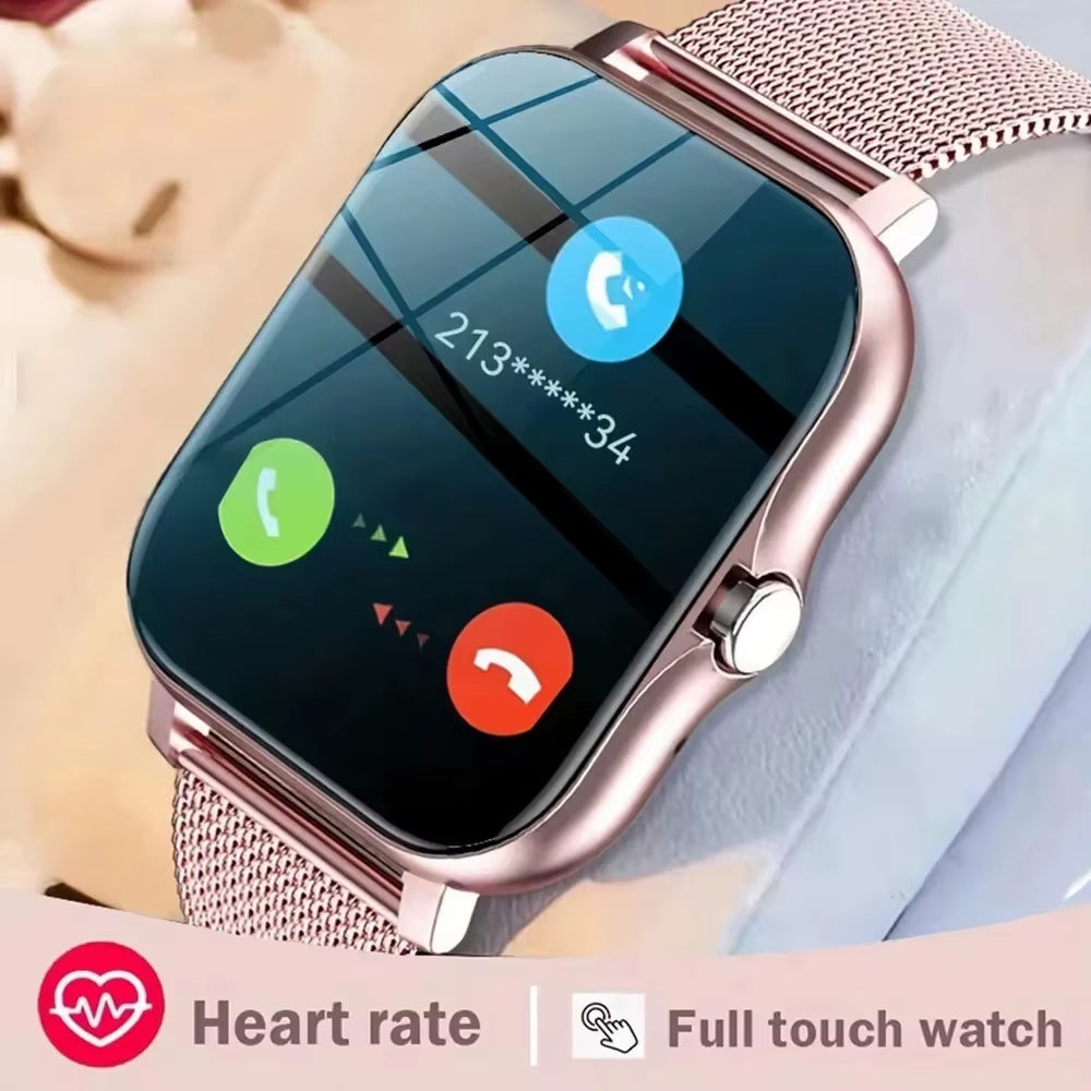 LAXASFIT 2025 New Smart Watch Android Phone Bluetooth Call Blood Oxygen/Pressure Monitoring Smart Watch Women Men