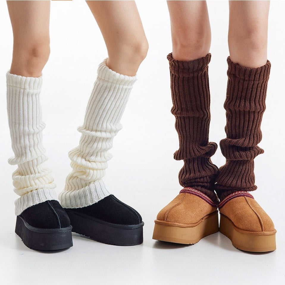 Long Tube Stacked Knitted Socks 70cm