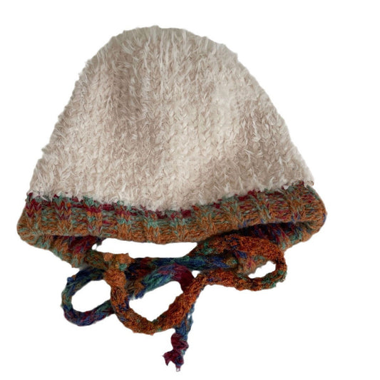 Big Head Circumference Plush Knitted Hat Children
