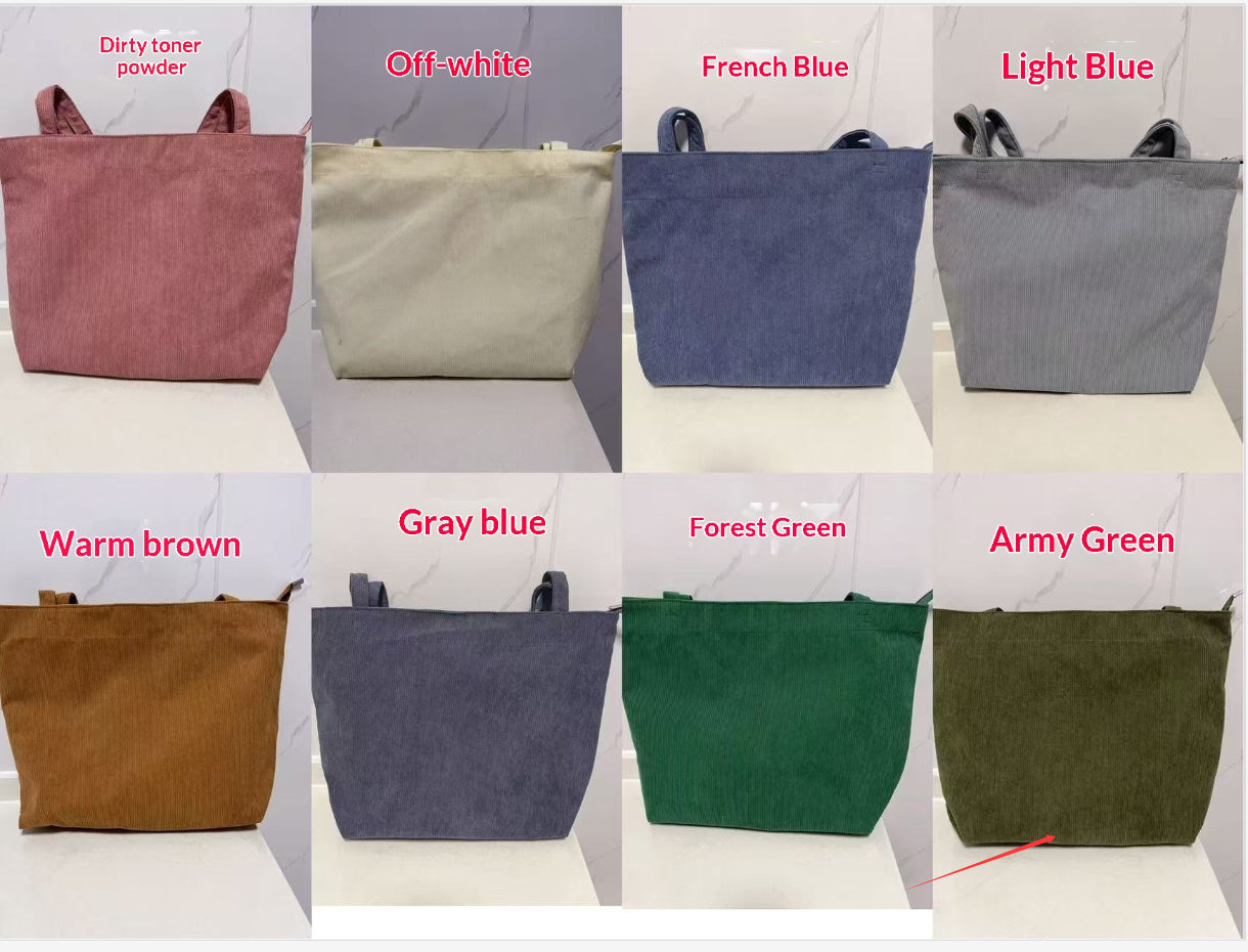 Fashionable, Trendy, And Minimalist Corduroy Casual Womens Handbag