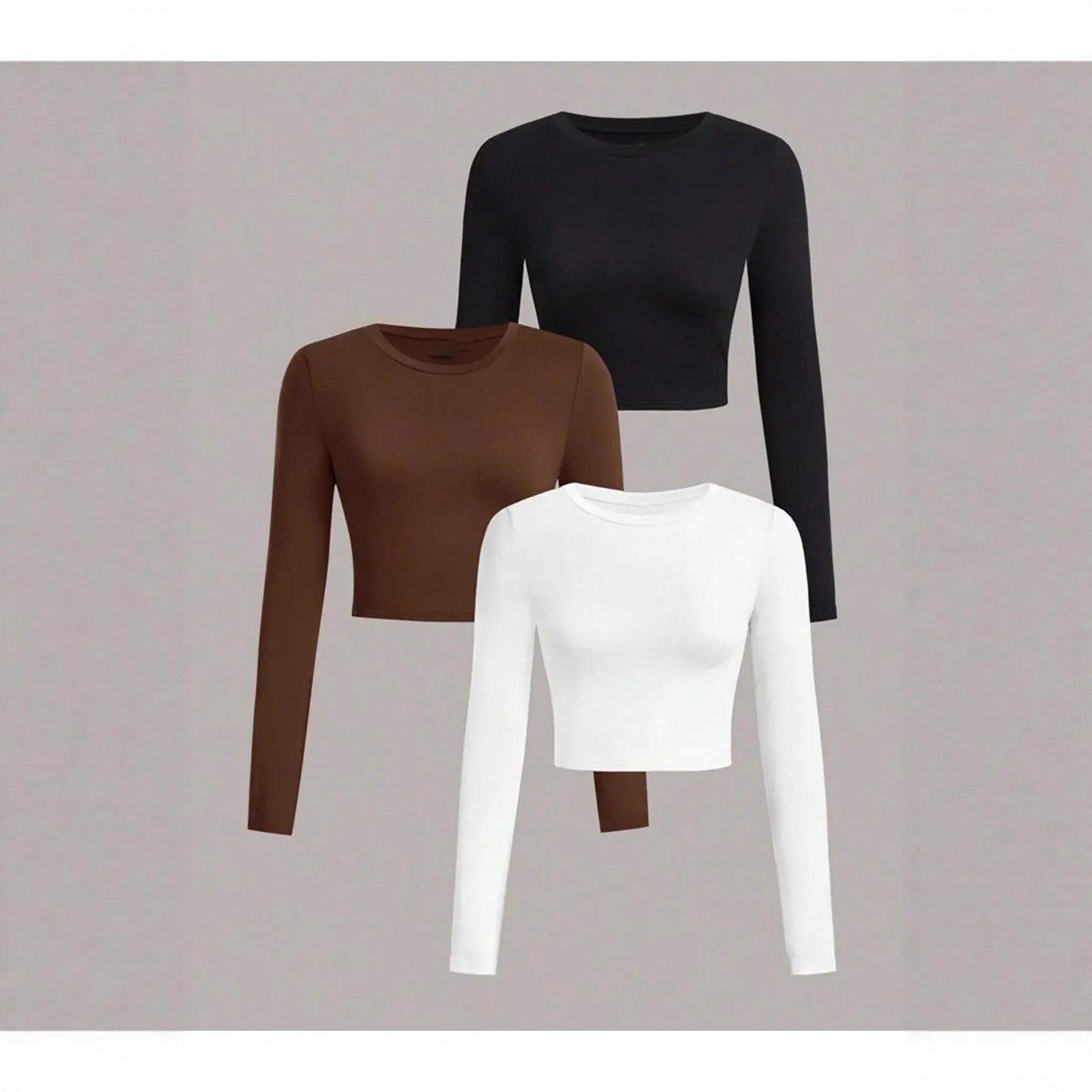 New Springsummer Long-sleeve Top Stylish And Slim-fit
