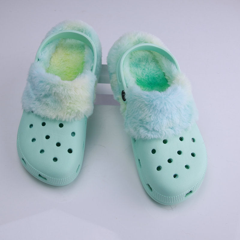 Men's Hollow Comfortable Breathable Leisure Garden Ladies Hollow Cotton Slippers