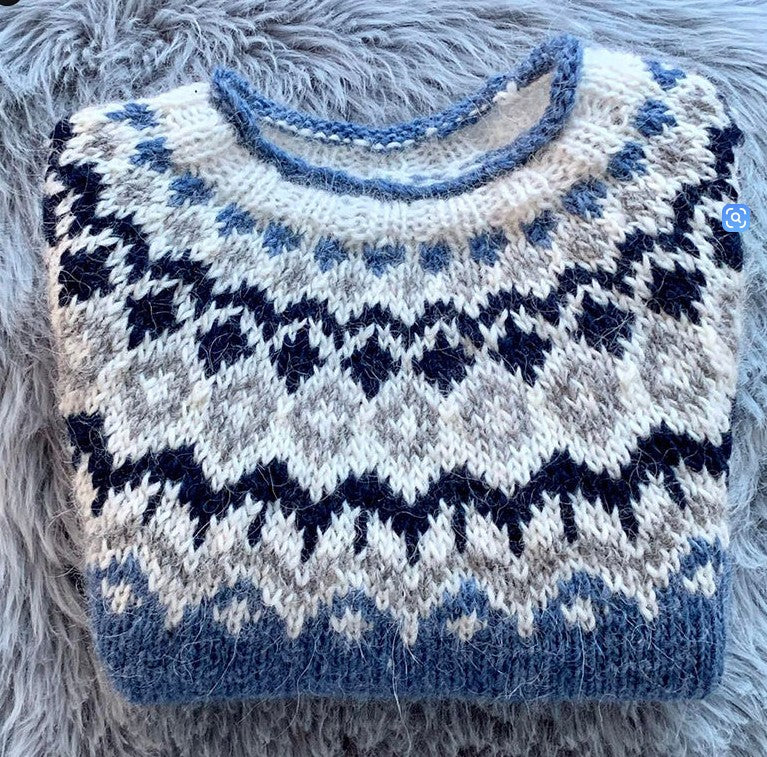 Women's Sweater Round Neck Multicolor Loose Fashion Pullover Sweater