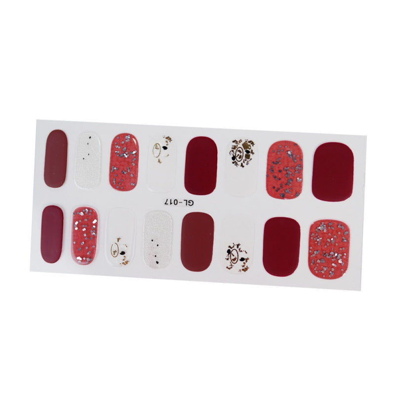 Gilding Cat's Eye Letter Color Nail Sticker