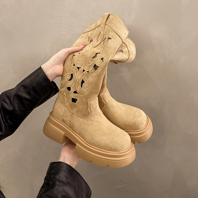 Female Breathable Type Western Cowboy Boot