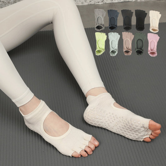 New Sports Yoga Split Finger Non-slip Five-finger Socks