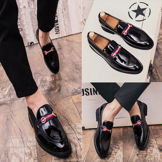 Tassel Men's Shoes Korean Style Shaved Leather Retro Pointed Toe Shoes