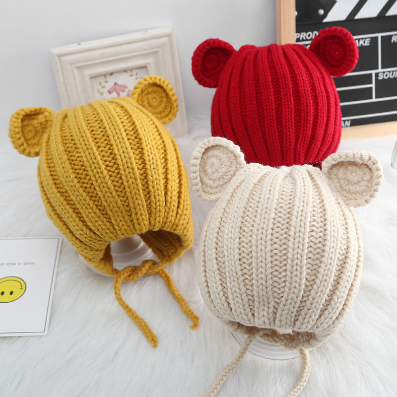 Baby Bear Ears Warm Woolen Hat