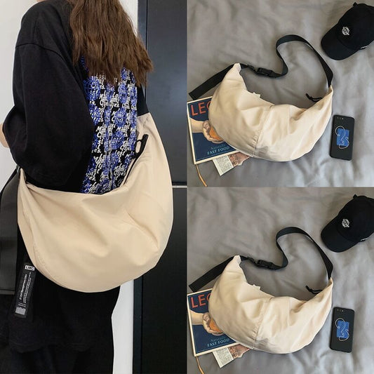 Simple Casual Canvas Bag Men's Chest Japanese Dumpling