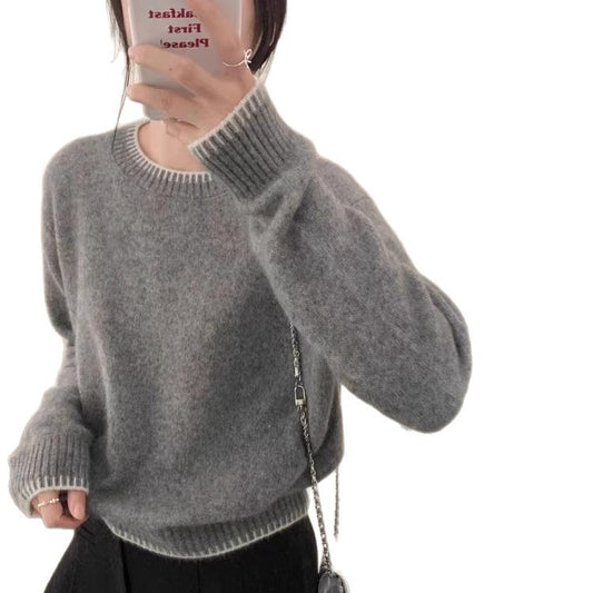 European And American Women's New Crew-neck Sweaters