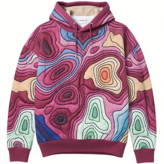Fashion Casual Printed Polyester Sweater