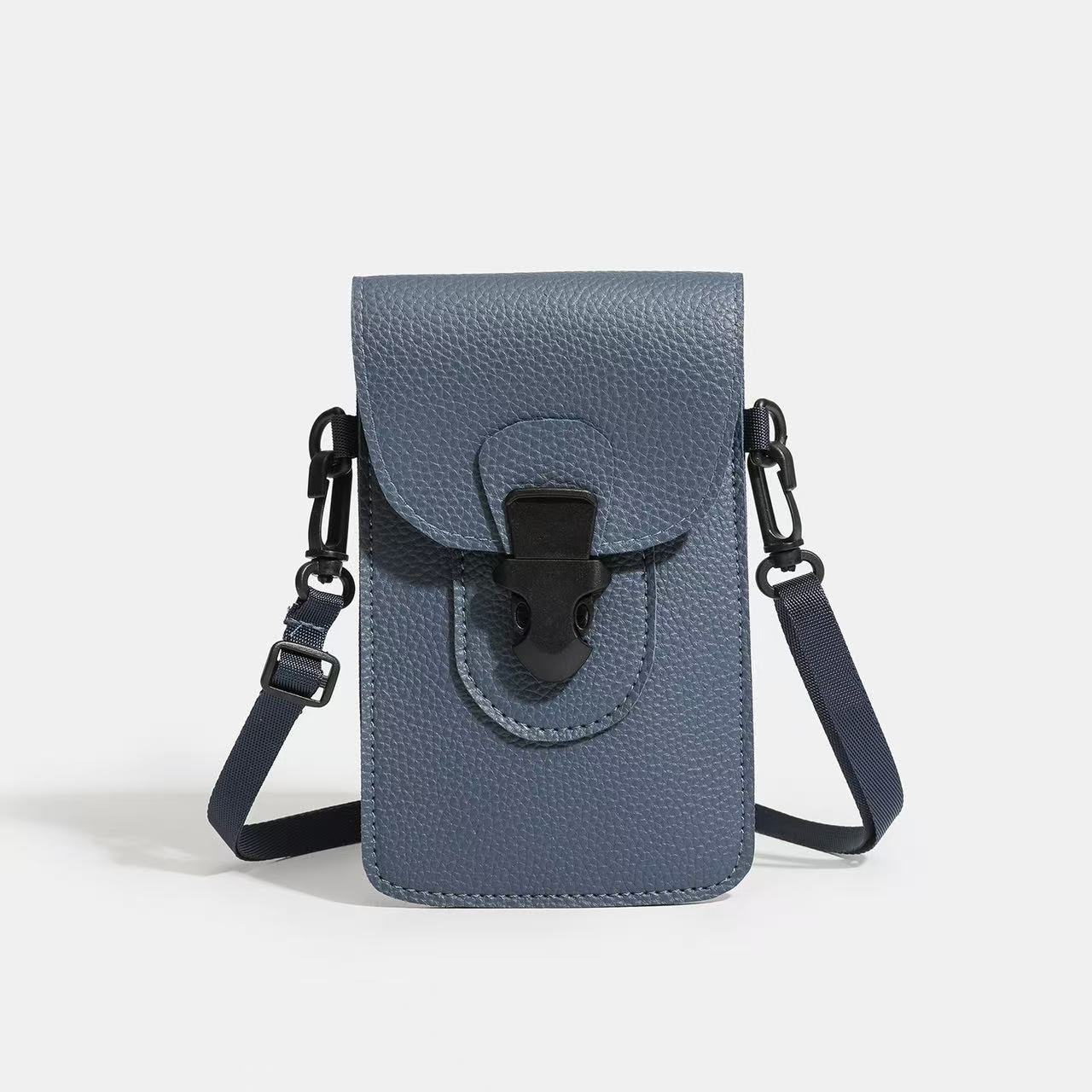 Minimalist Unisex Lock-clasp Crossbody Mini Bag