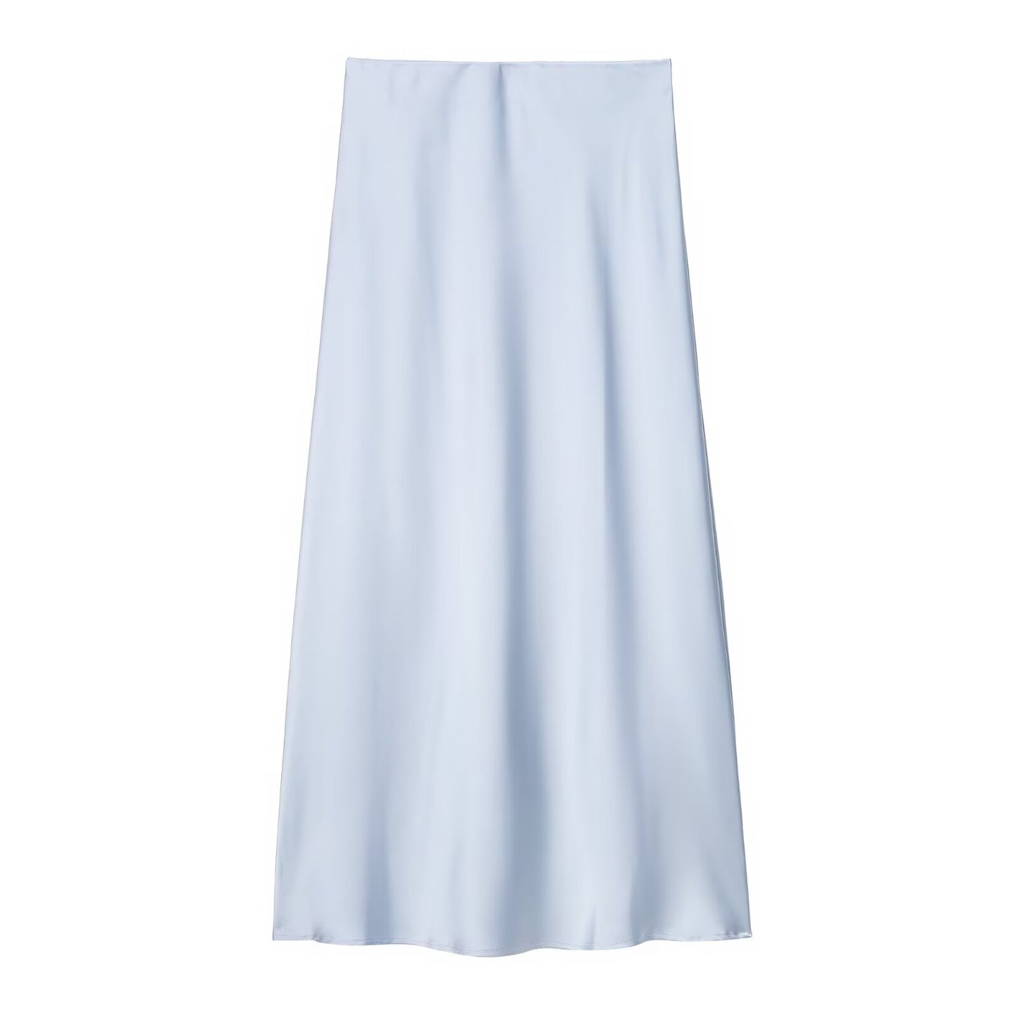 Womens Multicolor Satin-Feel High-Waisted Skirt