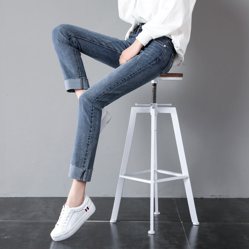New Loose And Thin Nine Point Pants All Match