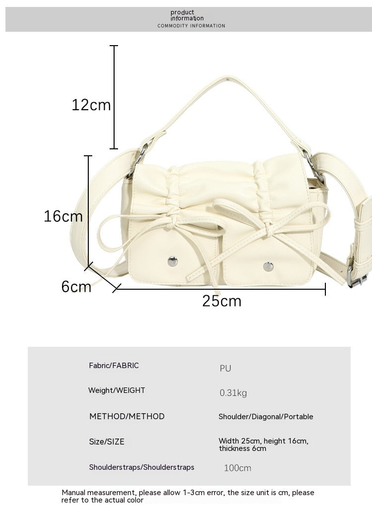 Blød læder crossbody-taske i westernstil, der passer til alt