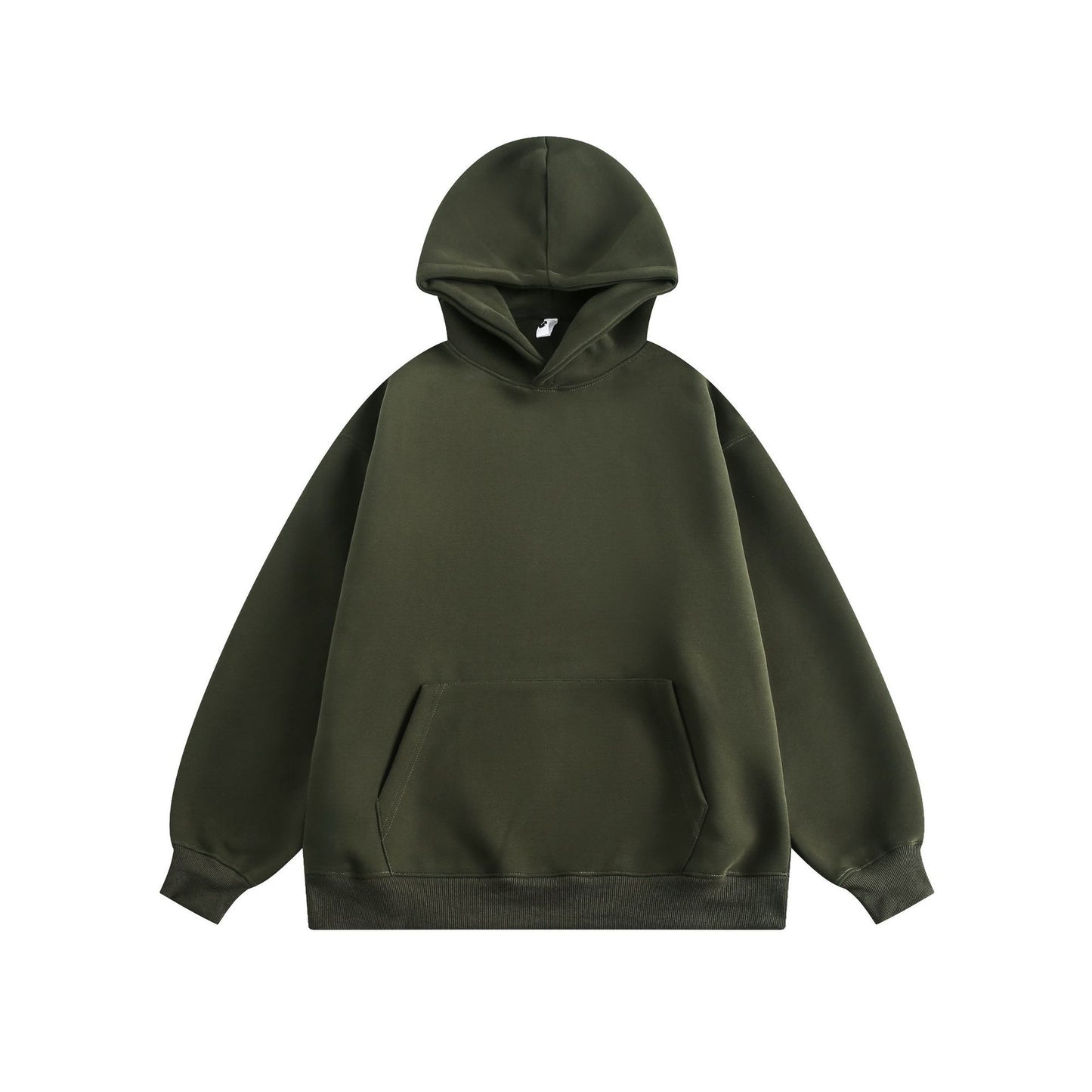 New Couple Simple Pullover Women's Clothing Solid Color All-match Hoodie