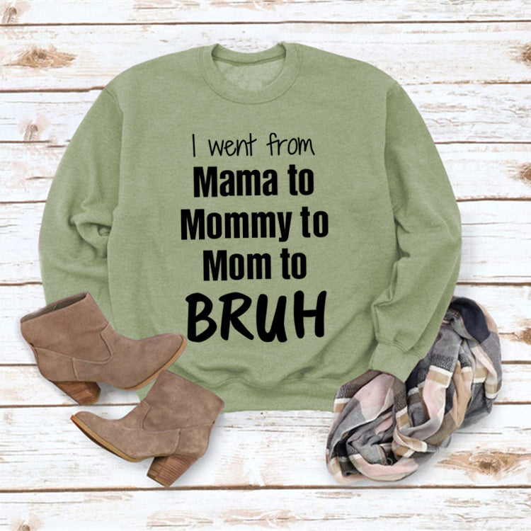 Gid jeg gik fra Mama til løs sweater med rund halsudskæring
