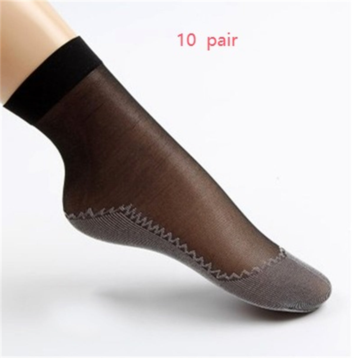 Velvet Women's Short Silk Stockings Pure Cotton Sweat Absorbing And Anti Slip