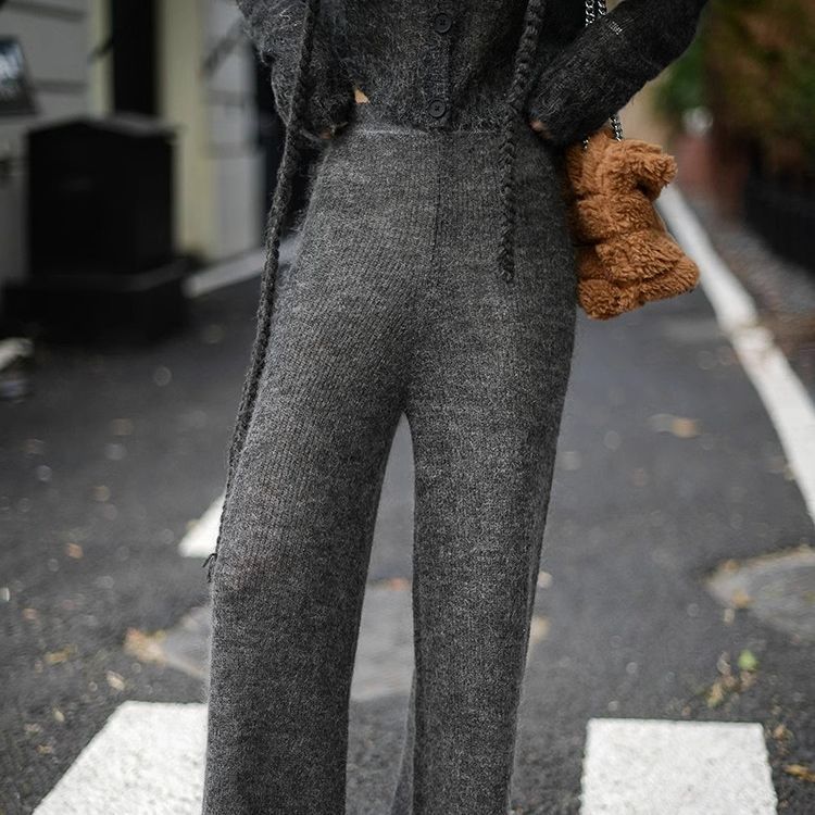 Autumn And Winter High-end Lazy Mohair Cardigan