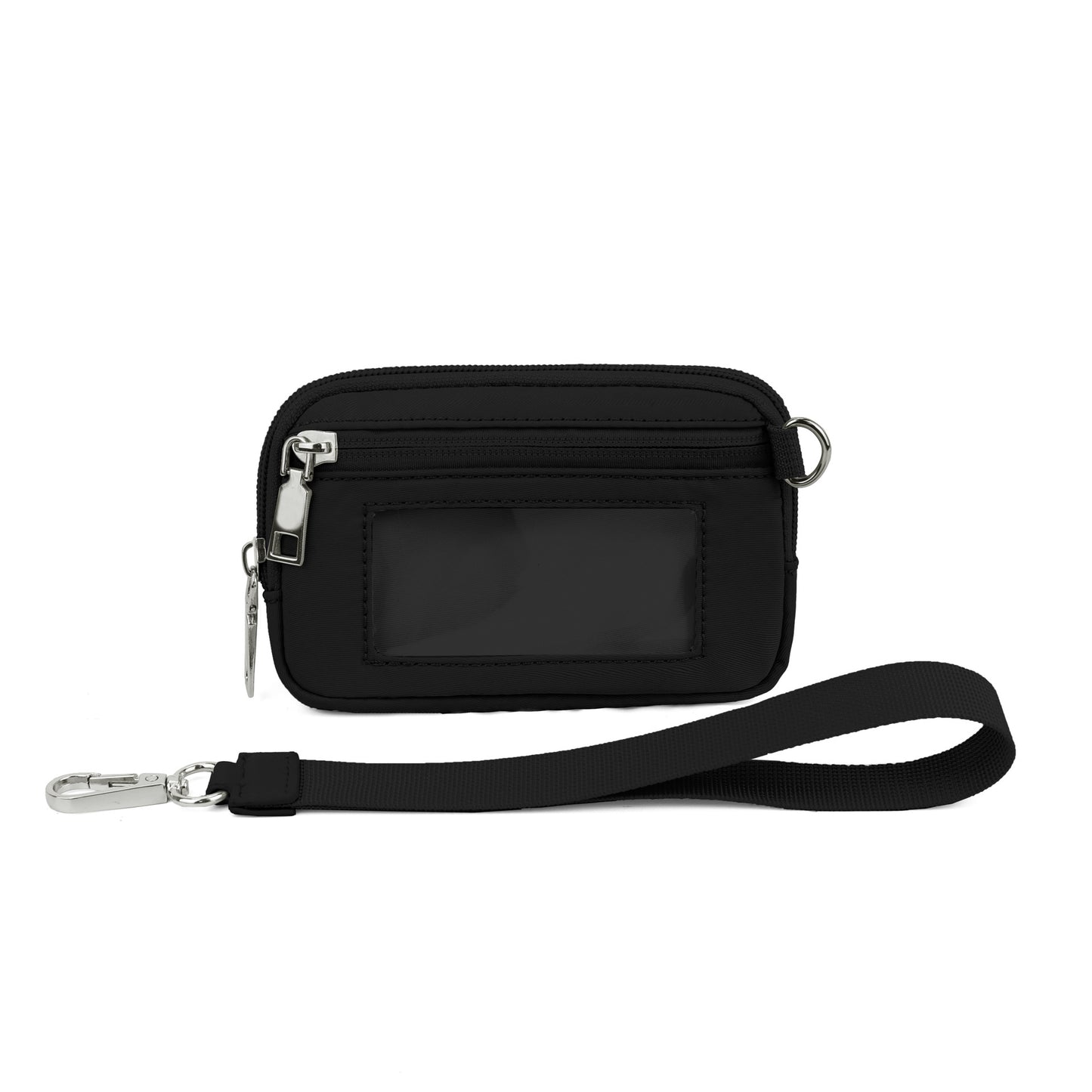 Transparent PVC Card Bag Wrist Bag Portable Bank Card Change Purse