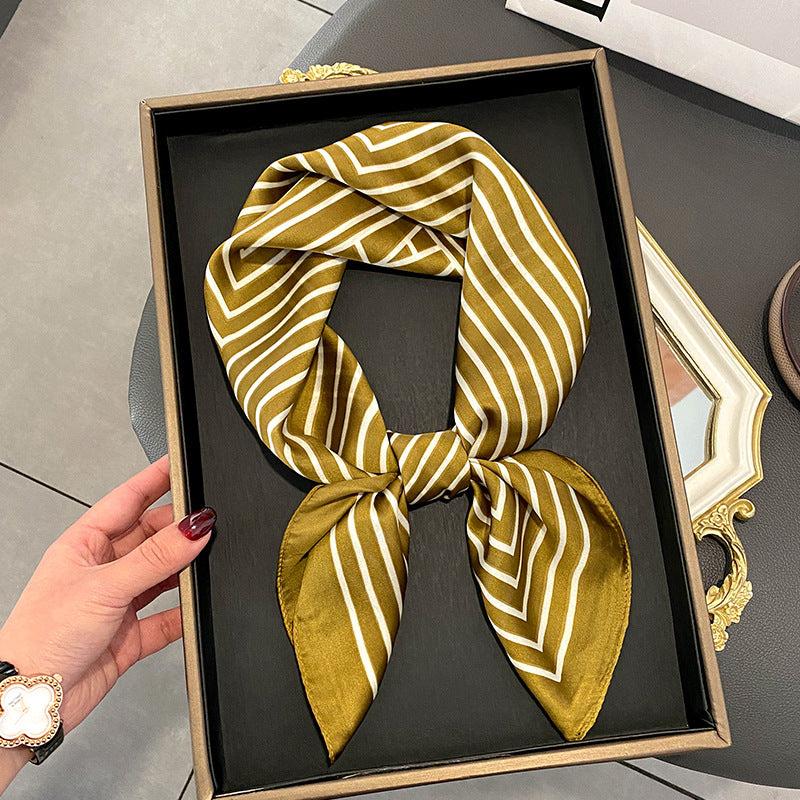 Stewardess Neck Protection Business Wear Matching Shirt Thin Scarf